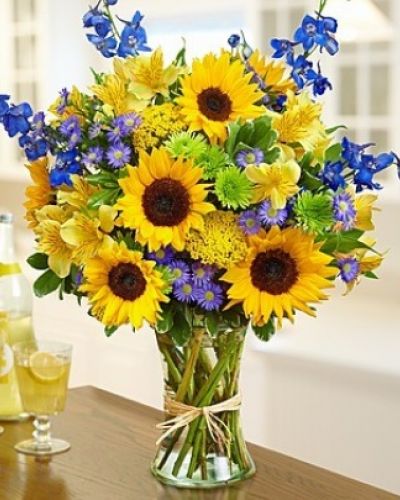 <div class="summary entry-summary">
<div class="woocommerce-product-details__short-description">

Send some sunshine with this bouquet full of fresh sunflowers, delphinium, alstroemeria, yarrow, monte casino and more!

</div>
</div>